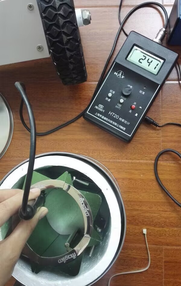 How to use a gauss meter to measure the surface magnetism of a magnet