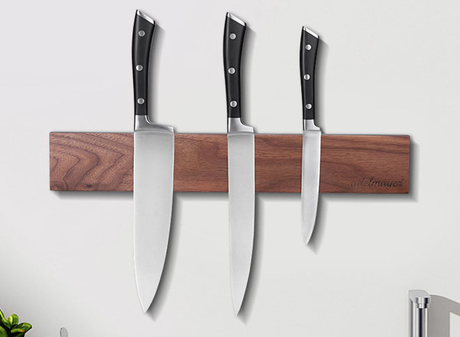 Why every home need a Walnut magnetic knife holder？